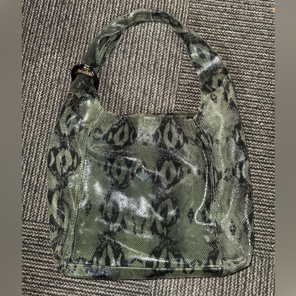 Kate Landry Snake Skin Embossed Satchel - Picture 1 of 10